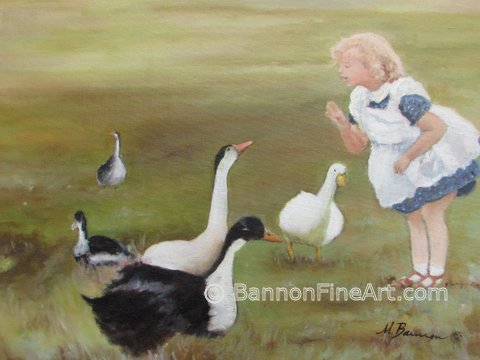 Girl with Geese